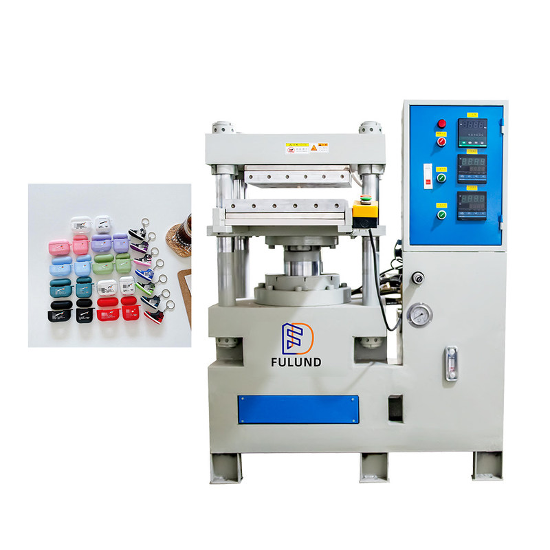  Flat vulcanizing machine is used for silicone mosquito repellent wristband and refrigerator fresh box making