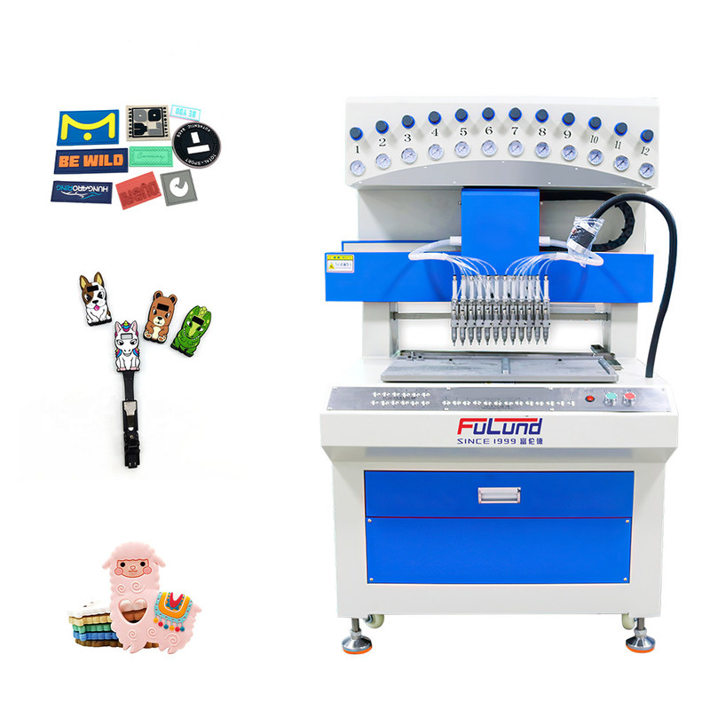  3D pvc patch label making machine silicone drip mold machine Dispensing Machinery price